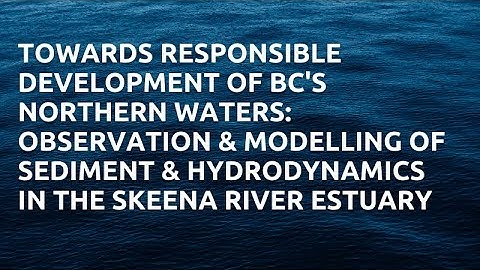Observation and modelling of sediment and hydrodynamics in the Skeena River Estuary