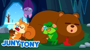 Animals In Hibernation | Getting Ready to Hibernate! | Animal Songs | Kids Songs | JunyTony