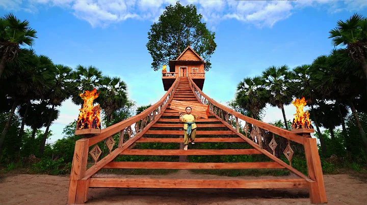 Survival Girl Living Alone 100 Days Building A Temple Treehouse Modern Luxury Billionaire Dream Live