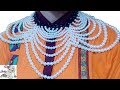 #29 How to Make Pearl Beaded Bridal Necklace || Diy || Jewellery Making