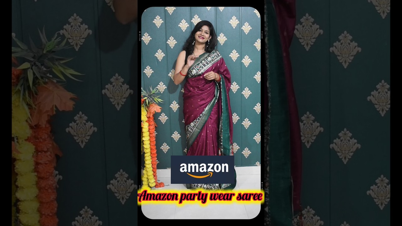 Amazon partywear saree haul 