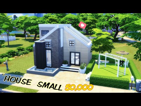 ?สร้างบ้าน โมเดิร์น งบ! 50000 THE SIMS4 :House Modern Small / SPEED BUILD / ใช้แค่ภาคหลัก