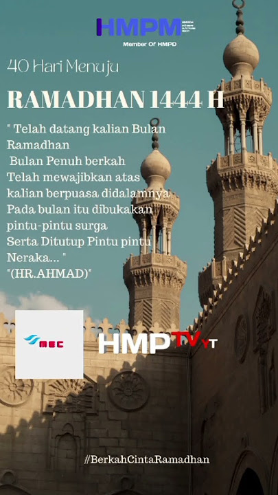 40 HARI LAGI Menuju Bulan suci ramadhan 1444 H
