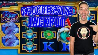 ➾ My FIRST Progressive JACKPOT on River Dragons!