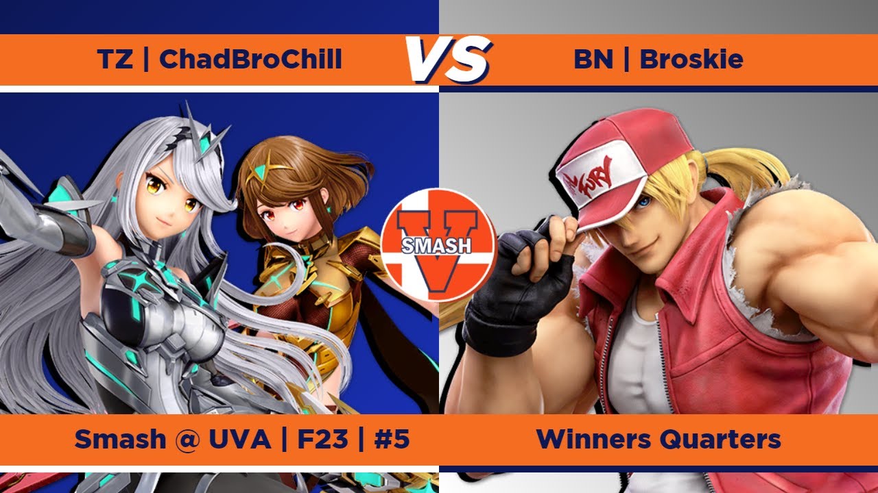 Smash At UVA: F23 #5 - BN | Broskie (Terry) vs TZ | ChadBroChill (Pythra/G&W) - Winners Quarters