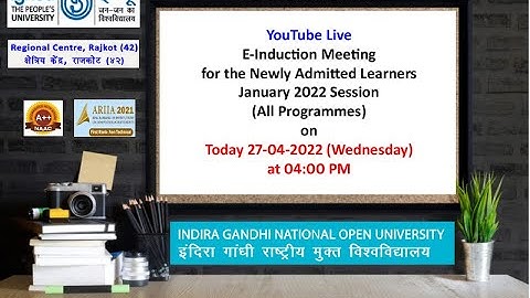 E-Induction Meeting for the Newly Admitted Learners January 2022 Session