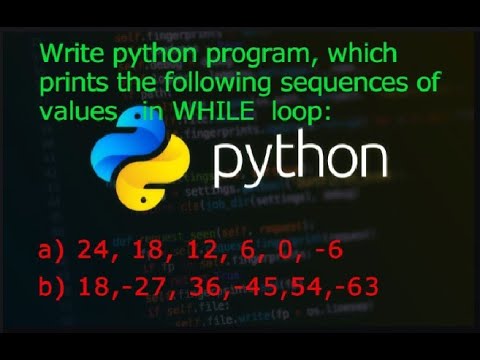 Sequence / Series (ধারা) of values in WHILE loops -Python - YouTube