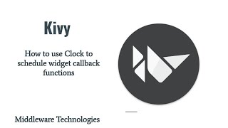How to use Clock to schedule widget callback functions