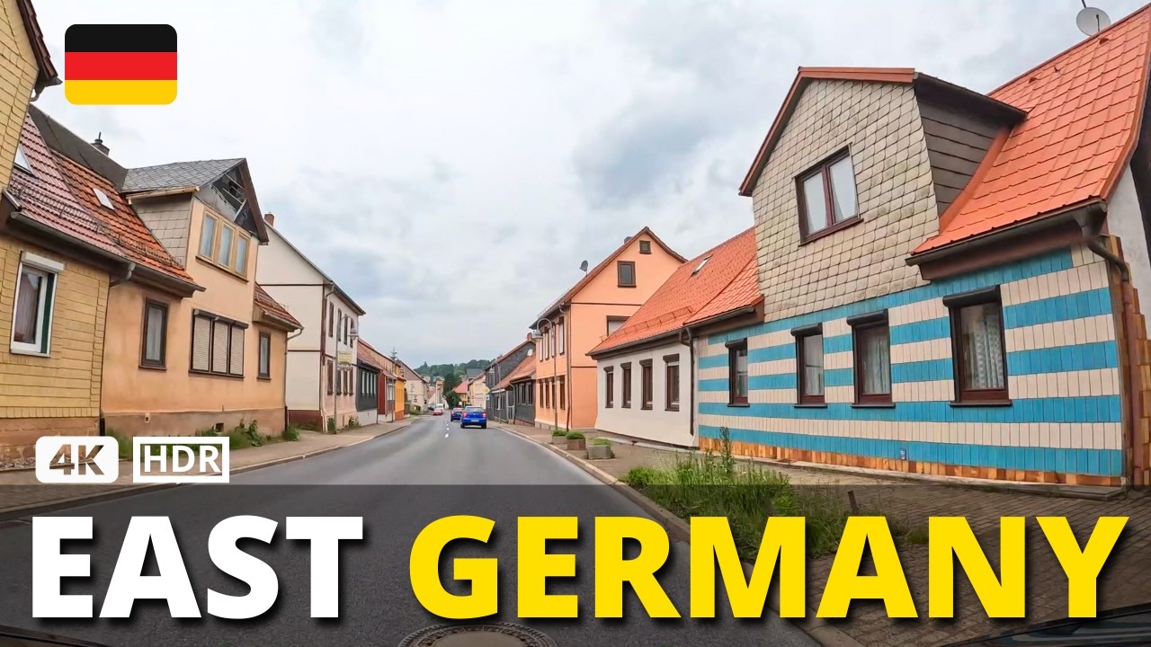 🙏 EAST GERMANY No Autobahn! SCENIC DRIVE Through Beautiful Villages POV Road Trip OBERHOF – KASSEL 😍