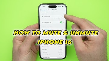 iPhone 16 / Pro: How to Mute & Unmute