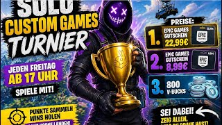 🔴LIVE|FORTNITE| 40€ CUSTOM GAMES TURNIER!| JEDER KANN MITMACHEN