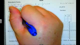A2 4.1 Standard Form of a Quadratic Function Notes