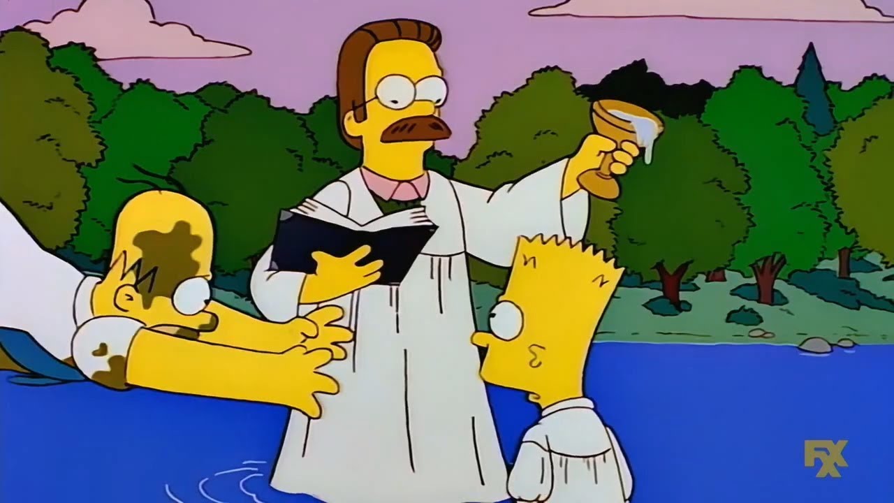 Homer loses Bart because of Flanders [The Simpsons] - YouTube