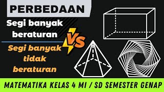 Pengertian dan perbedaan segi banyak beraturan dan segi banyak tidak beraturan