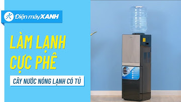 Cây nước nóng lạnh Midea: làm lạnh cực đã, có tủ lạnh mini siêu tiện (YL1836S-B) • Điện máy XANH