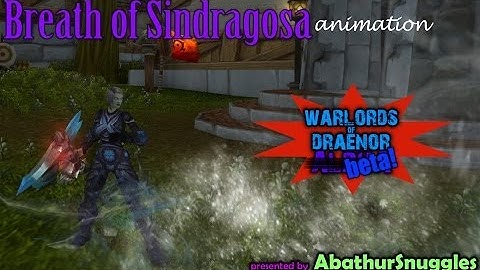 Breath of Sindragosa animation (level 100 Death Knight talent)
