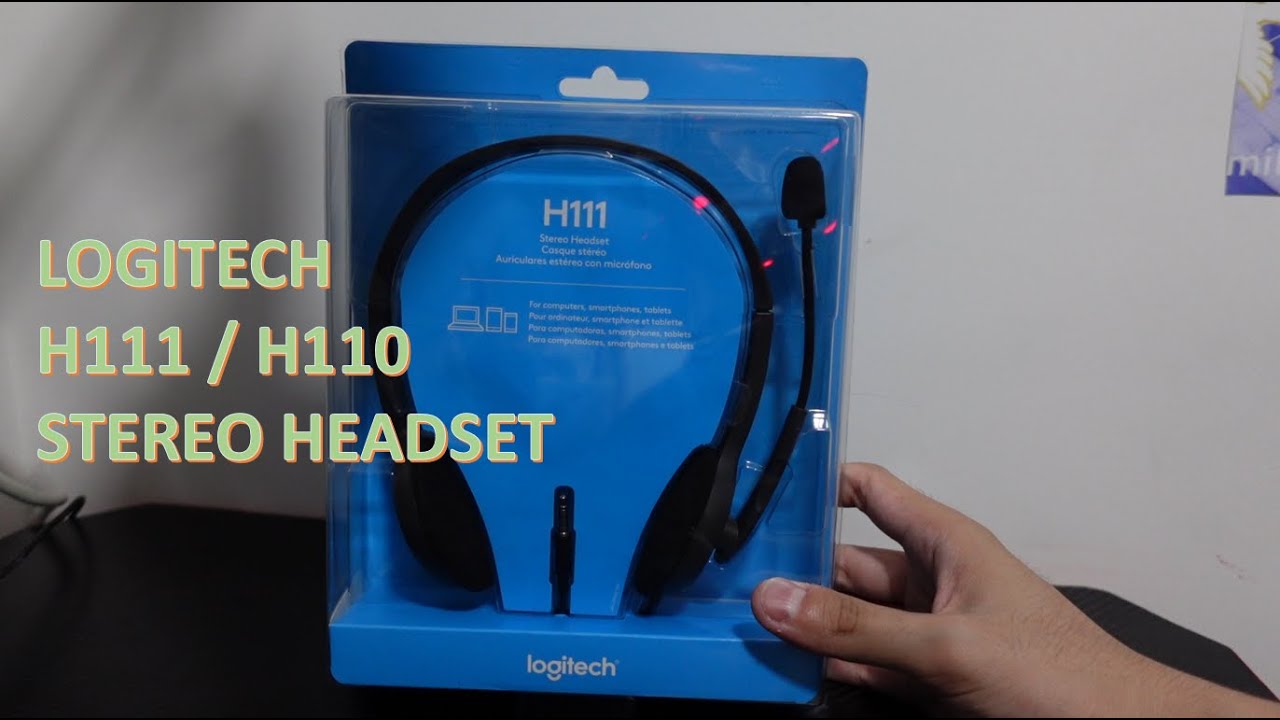 H110 Headset Logitech Stereo H111 UNBOXING: / YouTube -