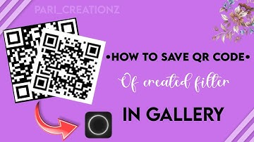 How to save created filter QR in your gallery || Polarr || #tutorial #edit #pari_creationz
