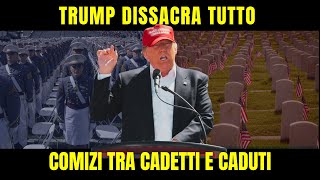 Trump, il narcisista, dissacra West Point e il Cimitero di Arlington
