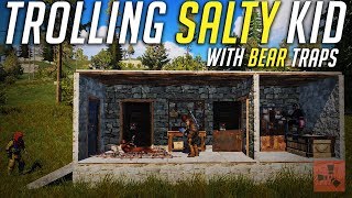 Trolling salty kid with bear traps | RUST