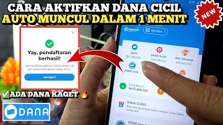 Cara Aktifkan Dana Cicil Supaya Bisa Pinjam Uang Di Dana Langsung Cair | Cara Memunculkan Dana Cicil