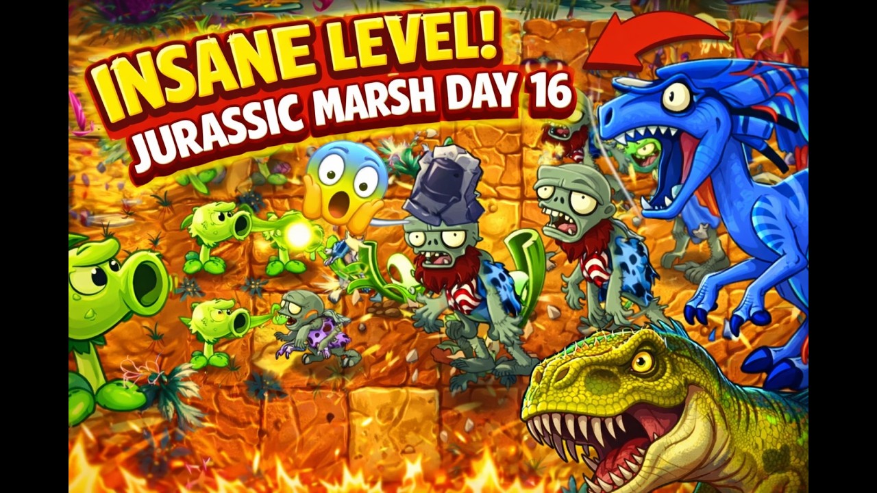 PvZ 2 | Jurassic Marsh - Day 16 | 2026 - YouTube