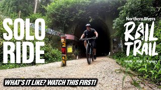 Solo Riding the NORTHERN RIVERS RAIL TRAIL // Watch this first!