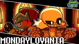 [+FLM]FNF Mondaylovania But Sans Sings It|FNF Vs Gorefield v2 Mondaylovania Cover