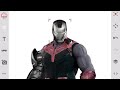 Iron man  thanos  fusion art  marvel superheroes fan art