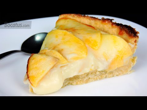 Video: Tarta De Manzana Con Crema De Ruibarbo Y Vainilla