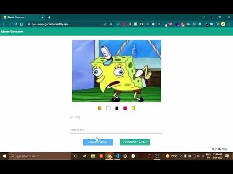 React.js Meme Generator | Demo