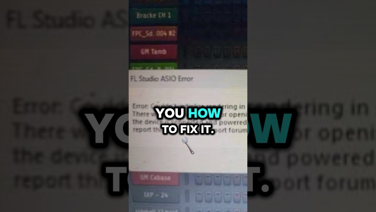Watch HOW TO FIX FL STUDIO ASIO ERROR 🫡✅ #flstudio #flstudiotips #producer #howtomake #shorts #reels on YouTube Watch HOW TO FIX FL STUDIO ASIO ERROR 🫡✅ #flstudio #flstudiotips #producer #howtomake #shorts #reels on YouTube