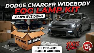 Dodge Charger Widebody LED Fog Light Cover Unboxing | Vicrez vz101949