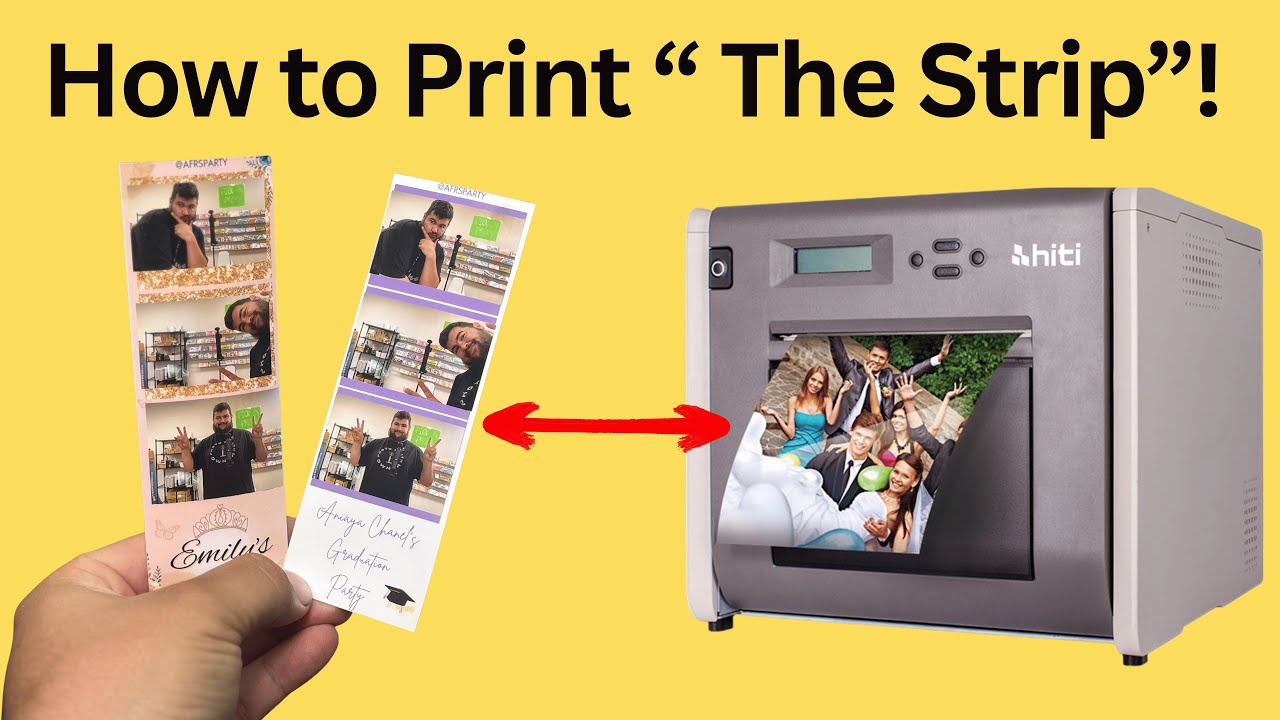 Как распечатать фотоленту размером 2x6 дюймов для вашей фотобудки.