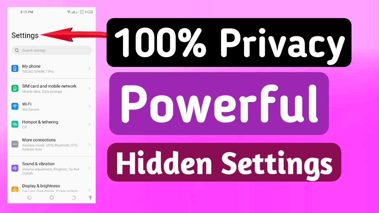 Most Important Hidden Settings On Android Phone - YouTube