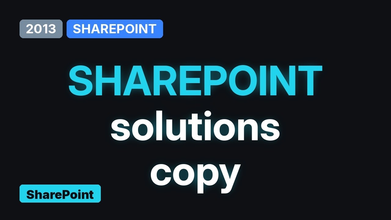 Sharepoint: Copy library views from one library to another - YouTube