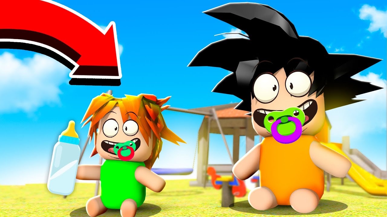 Roblox - VIRAMOS BEBÊS POR UM DIA NO ROBLOX (Where's the Baby)