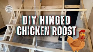 Simple DIY Hinged Chicken Roost