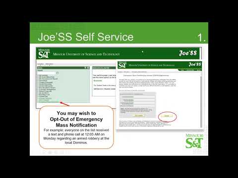 How-To Navigate: JoeSS Self Service