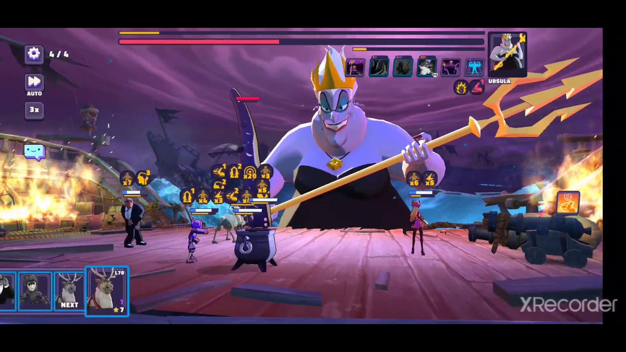 Disney's Sorcerer's Arena DSA Ursula Raid Tier 4 Phase 4 1.7M damage