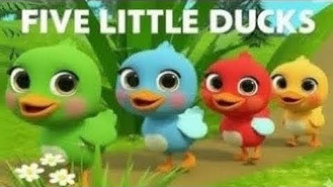 Counting Ducklings Song 🦆✨ | Learn Numbers & Colors for Kids | Fun Nursery Rhyme for Toddlers