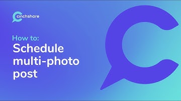 How to Schedule a Multi-Photo Post in CinchShare