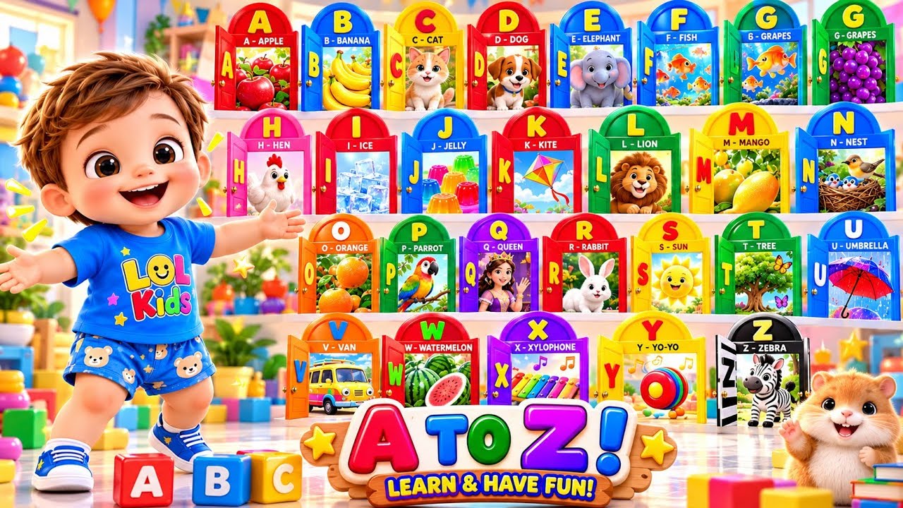 🚪✨ OPEN THE MAGIC DOORS! A to Z Alphabet Adventure for Kids