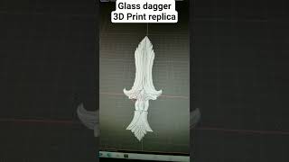 Glass dagger almost complete #3dprinting #skyrim #sword  #bossposes