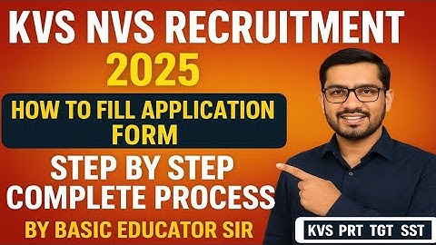 KVS NVS Recruitment 2025🔥। How to Fill Application Form 💯 Step By Step Complete Process 📢 #kvs #nvs 