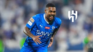 لاعب الهلال البرازيلي مالكوم في مباراة ابها 🔵⚪️ هاتريك ⚽️⚽️⚽️ Malcom