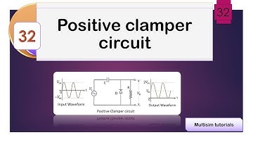 Implementation of positive clamper circuit using Multisim || All About ECE