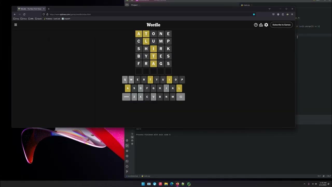 Solve Today's Wordle With Python - YouTube