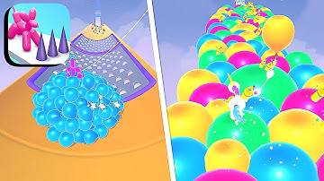 Balloon Pop Runner ​- All Levels Gameplay Android,ios (Levels 4-5)