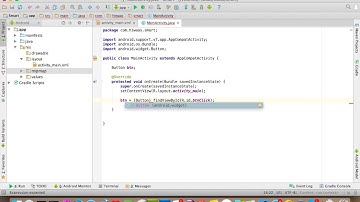 How to reference the button and drag it in XML for the Andriod Basic Part 1